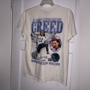 NWOT Creed cream White Graphic Tee